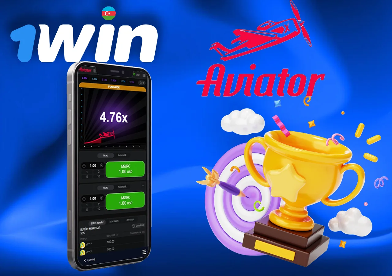 1Win bukmeker kontorundan məşhur aviator yuvası